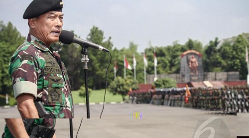 Panglima TNI Hadiri Acara Pisah Sambut Jenderal Polisi Sutarman