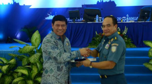 TNI AL gelar apel komandan Satuan dan penegakan hukum di laut